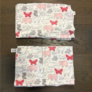 Carters baby girl receiving blankets (1 new/ 1 EUC)